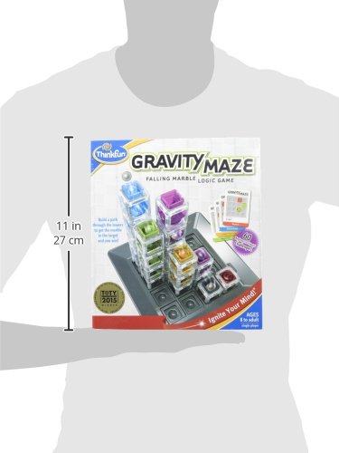 ThinkFun Gravity Maze Marble Run Brain Game and STEM Toy - Award-Winning Educational Toy for Kids 8+ | Spatial Reasoning Skill Development | Engineering and Building Game | 60 Logic Puzzles - ARVRedtech.com | AR & VR Education Technology