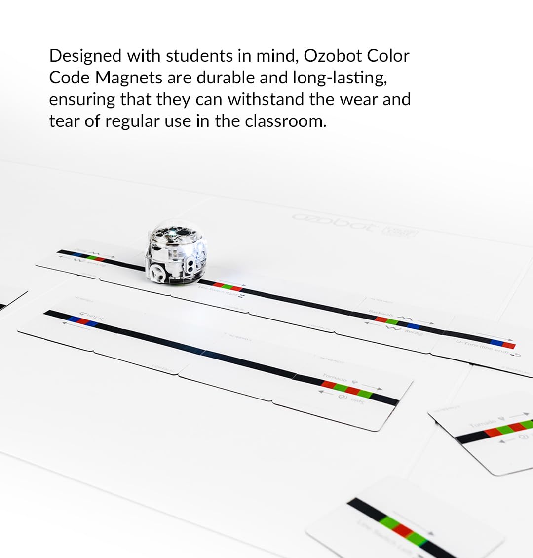 Ozobot Color Code Magnets Special Moves Kit:Interactive Coding Learning Tool for Kids Ages 3+,Enhances Logic & Problem-Solving Skills,18 Tiles, Evo & Color Codes Magnets Base Kit Required Not Included - ARVRedtech.com | AR & VR Education Technology