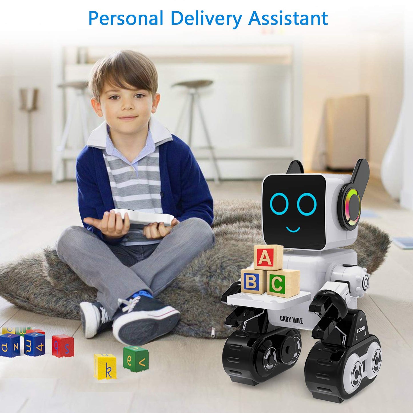 OKK Robot Toy for Kids, Smart RC Robots for Kids with Touch and Sound Control Robotics Intelligent Programmable, Robot Toy with Walking Dancing Singing Talking Transfering Items for Boys Girls (White) - ARVRedtech.com | AR & VR Education Technology