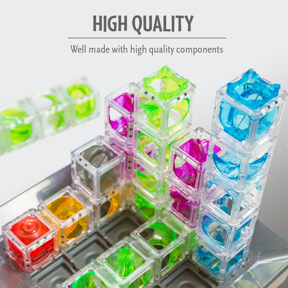 ThinkFun Gravity Maze Marble Run Brain Game and STEM Toy - Award-Winning Educational Toy for Kids 8+ | Spatial Reasoning Skill Development | Engineering and Building Game | 60 Logic Puzzles - ARVRedtech.com | AR & VR Education Technology