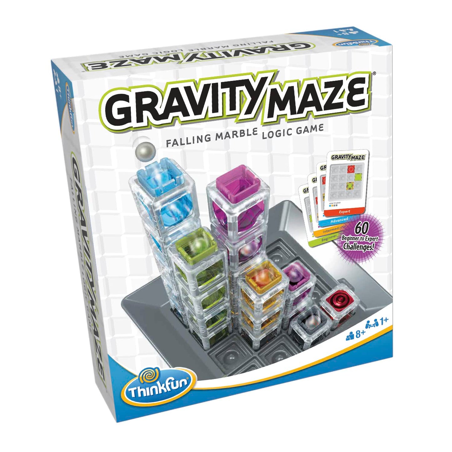 ThinkFun Gravity Maze Marble Run Brain Game and STEM Toy - Award-Winning Educational Toy for Kids 8+ | Spatial Reasoning Skill Development | Engineering and Building Game | 60 Logic Puzzles - ARVRedtech.com | AR & VR Education Technology