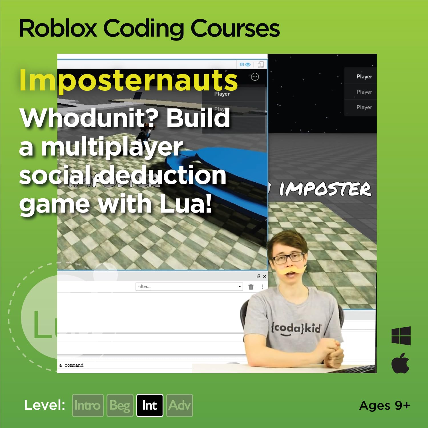 CodaKid Roblox Coding, Award-Winning, Coding for Kids, Ages 9+ with Online Mentoring Assistance, Learn Computer Programming and Code Fun Games with Lua and Video Game Programming Software (PC & Mac) - ARVRedtech.com | AR & VR Education Technology