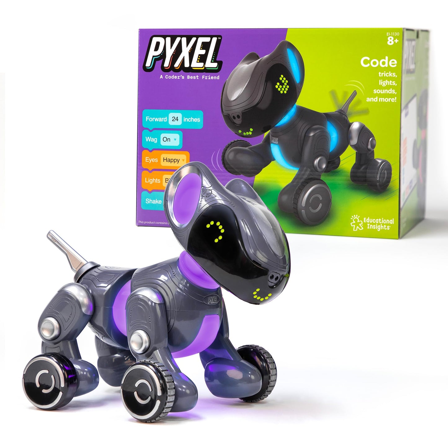 Educational Insights PYXEL A Coder’s Best Friend - Coding Robots for Kids with Blockly & Python Coding Languages - ARVRedtech.com | AR & VR Education Technology