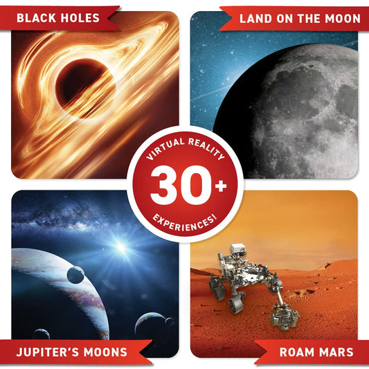 Abacus Brands Virtual Reality Galaxy Gift Box - Illustrated Interactive VR Book and STEM Learning Activity Set - ARVRedtech.com | AR & VR Education Technology