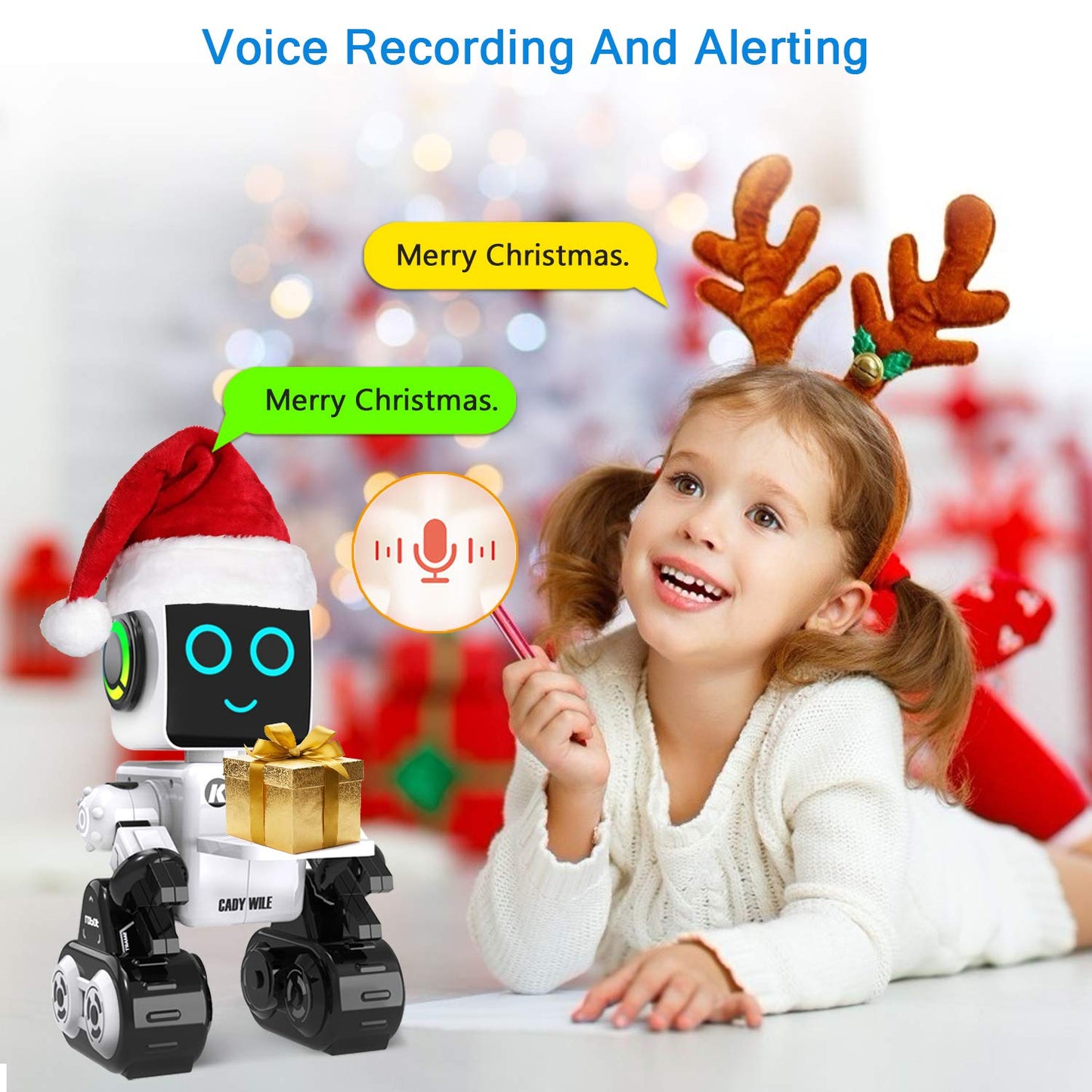 OKK Robot Toy for Kids, Smart RC Robots for Kids with Touch and Sound Control Robotics Intelligent Programmable, Robot Toy with Walking Dancing Singing Talking Transfering Items for Boys Girls (White) - ARVRedtech.com | AR & VR Education Technology