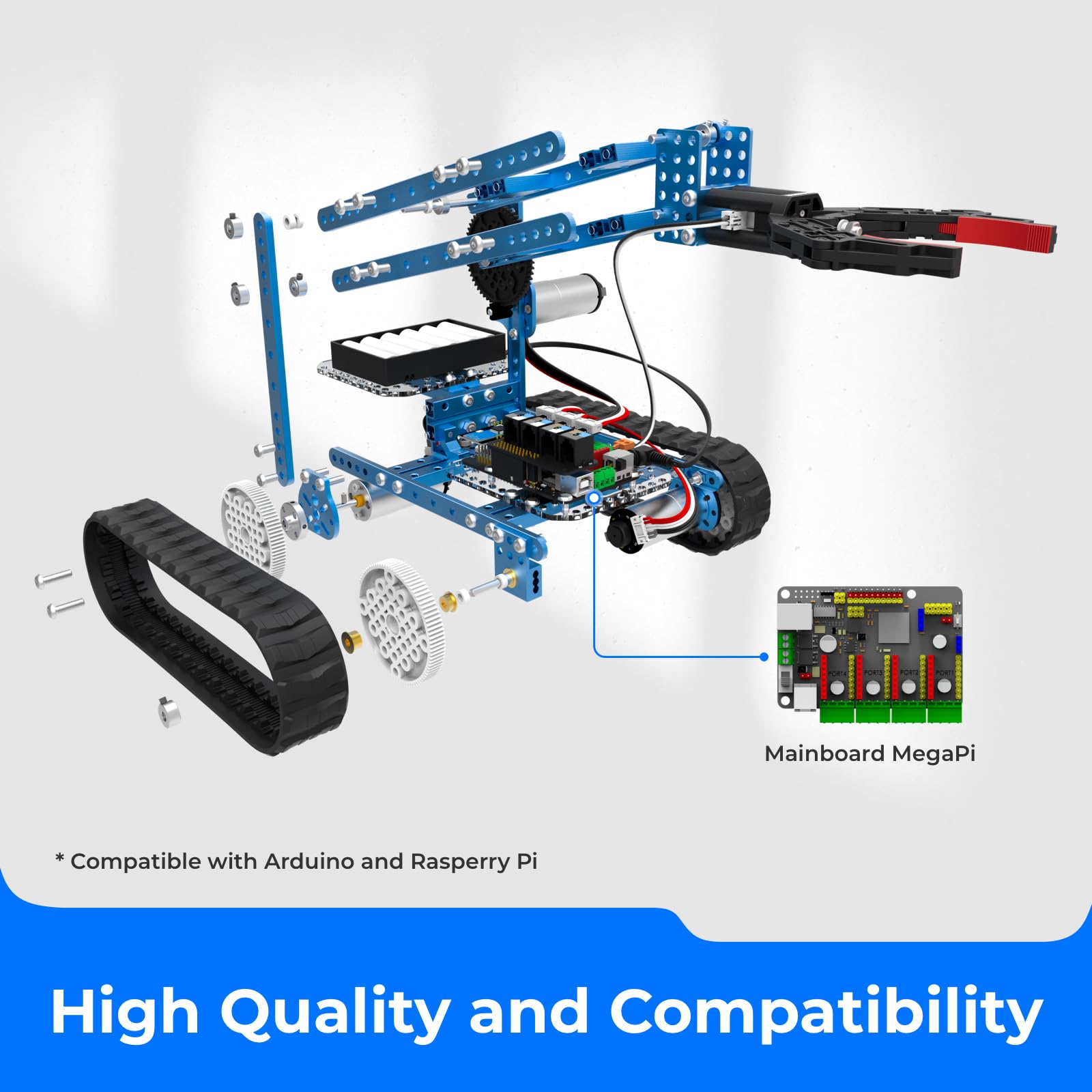 Makeblock mBot Ultimate 10 in 1 Robot Building Toys + 18650 Adapter Power Supply - ARVRedtech.com | AR & VR Education Technology