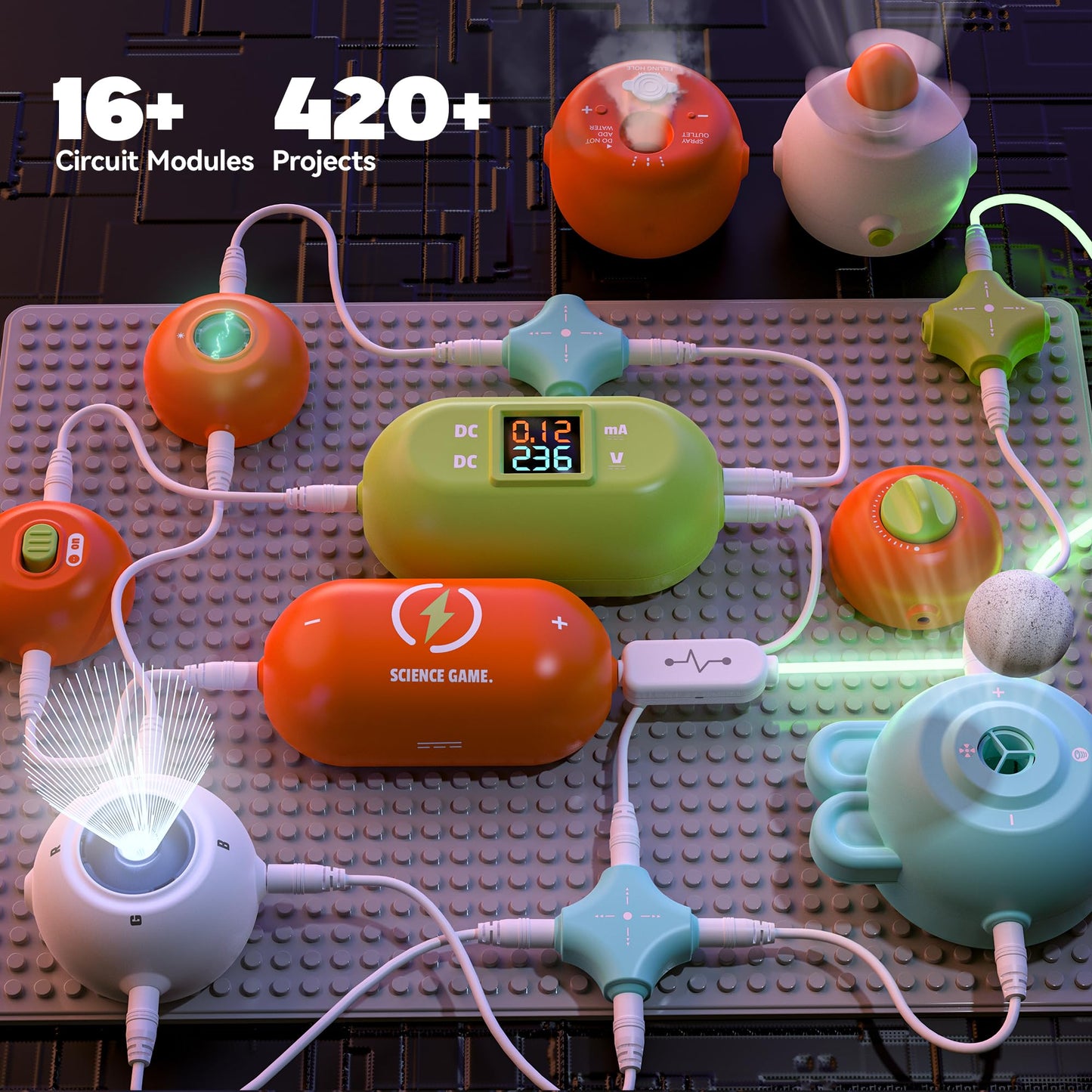 Science Kits for Kids - STEM Kits for Kids, Electronics Exploration Kit, Over 420 Projects, 35 Circuit Parts, STEM Educational Toy Gifts for Kids Boys Girls Ages 3 4 5 6 7 8 9 10 11 12 - ARVRedtech.com | AR & VR Education Technology
