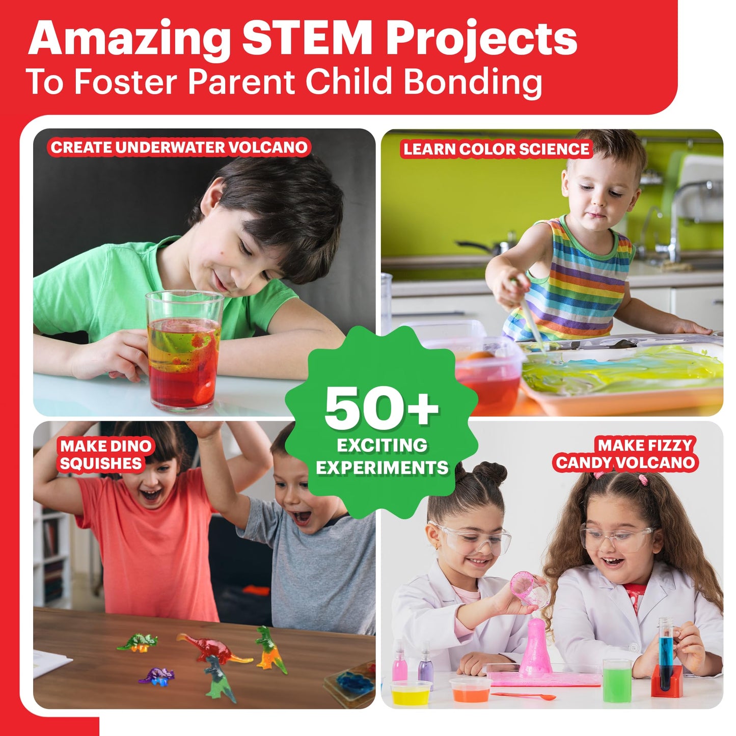 Doctor Jupiter My First Science Kit for Kids Ages 4-5-6-7-8-9-10-11-12 | Birthday Gift Ideas for 4+ Year Old Boys & Girls | STEM Learning & Educational Toys | 50+ Experiments Starter Science Series - ARVRedtech.com | AR & VR Education Technology
