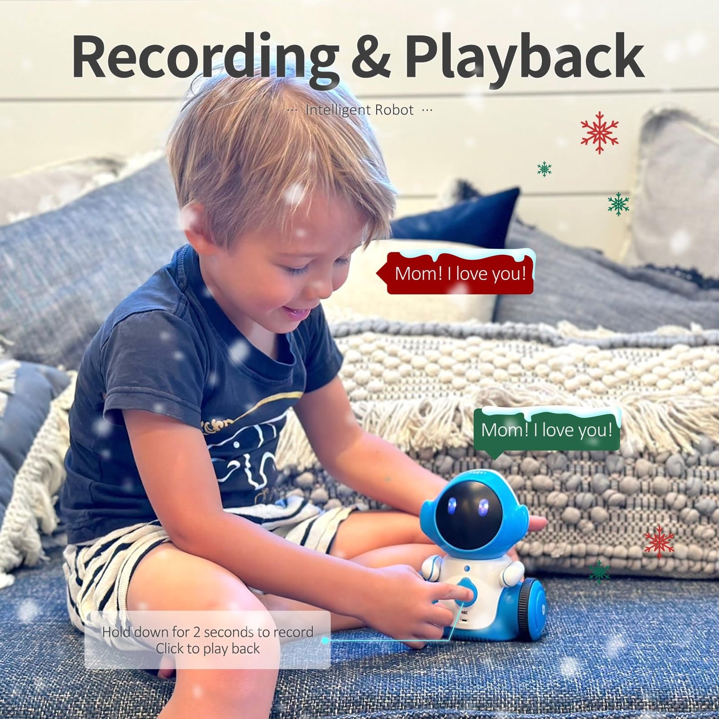 GILOBABY Robot Toys, Rechargeable Smart Talking Robots for Kids, Intelligent Robot with Voice Controlled Touch Sensor, Singing, Dancing, Recording, Repeat, Birthday Gifts for Boys Ages 6+ Years (Blue) - ARVRedtech.com | AR & VR Education Technology