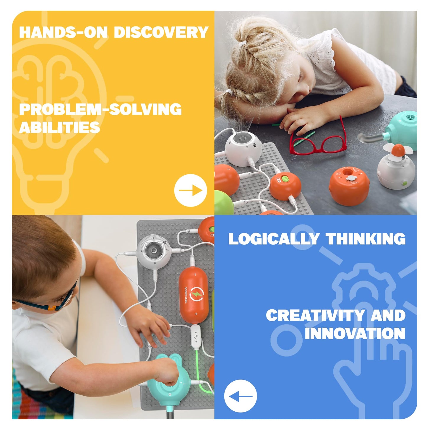 Science Kits for Kids - STEM Kits for Kids, Electronics Exploration Kit, Over 420 Projects, 35 Circuit Parts, STEM Educational Toy Gifts for Kids Boys Girls Ages 3 4 5 6 7 8 9 10 11 12 - ARVRedtech.com | AR & VR Education Technology