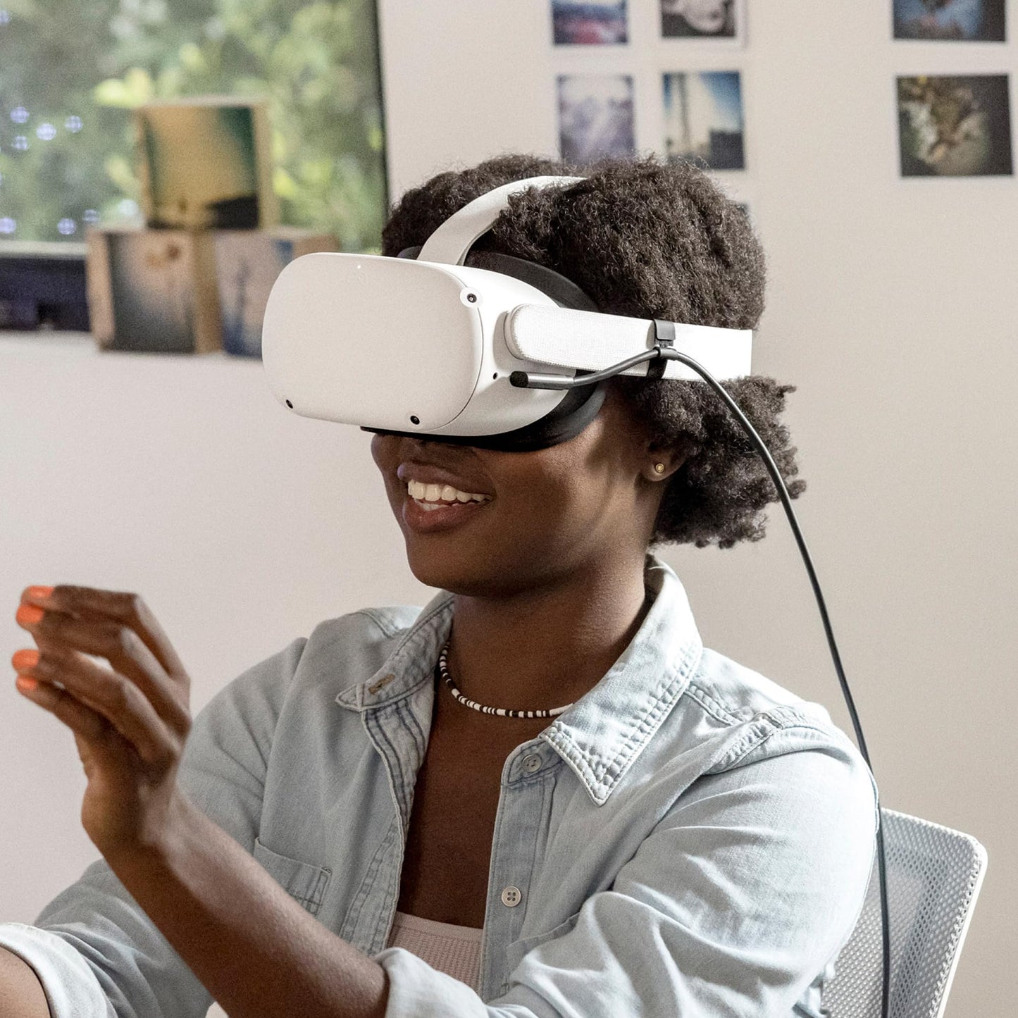 Meta Quest Link Cable - Virtual Reality Headset Cable for Quest - 16FT (5M) - PC VR - ARVRedtech.com | AR & VR Education Technology