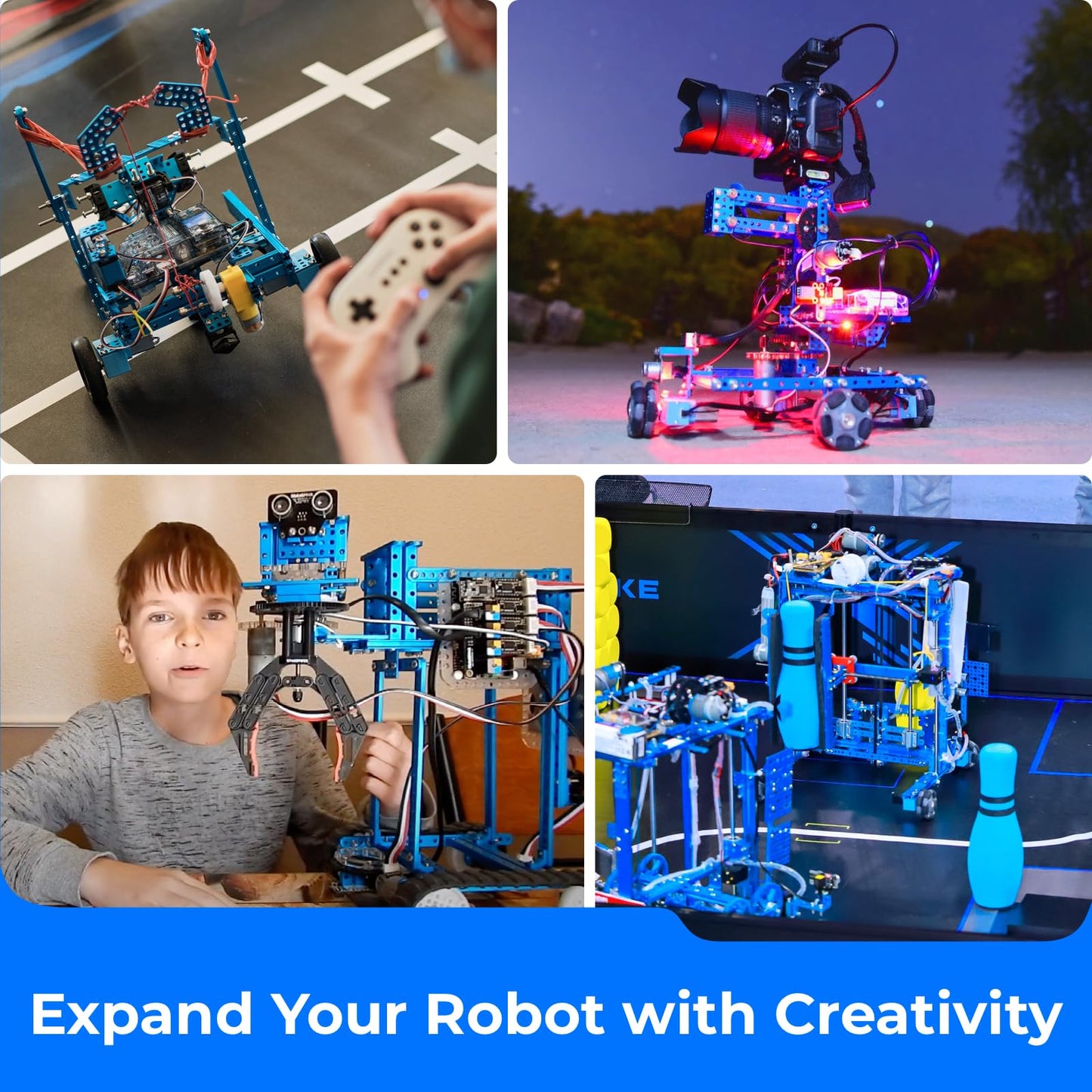 Makeblock mBot Ultimate 10 in 1 Robot Building Toys + 18650 Adapter Power Supply - ARVRedtech.com | AR & VR Education Technology
