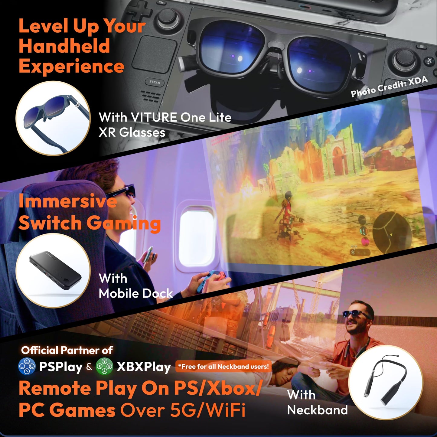 VITURE One Lite XR Glasses, 120" Full HD, Harman Sound, AR Glasses - ARVRedtech.com | AR & VR Education Technology