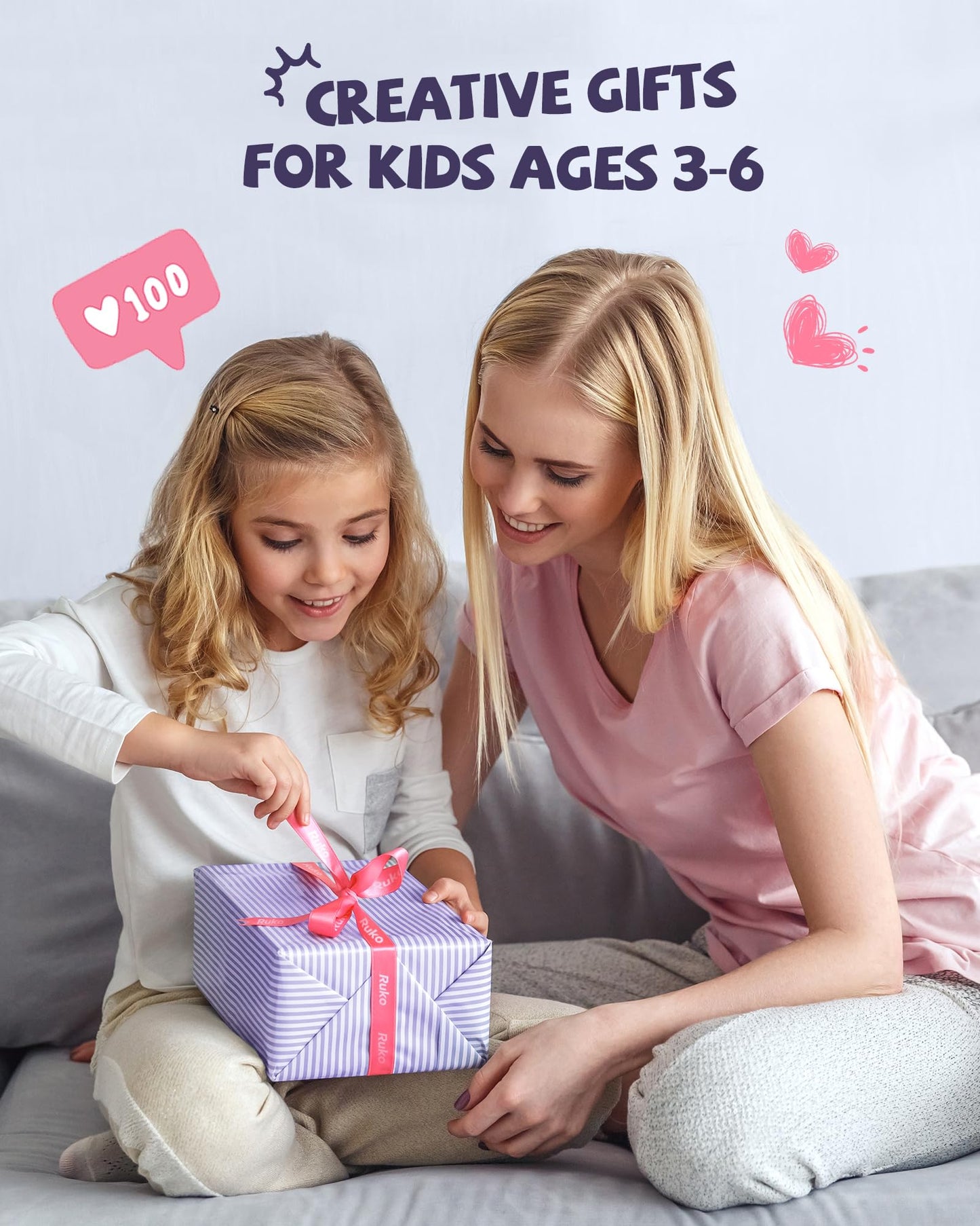 Ruko 6088 Dancing Robot for Girls with APP Control, Remote Control, Gesture Sensing Control, Interactive LED Emoji, QA Games Rechargeable Programmable Robot Toys for 3 4 5 6 Years Kids, Pink Purple - ARVRedtech.com | AR & VR Education Technology