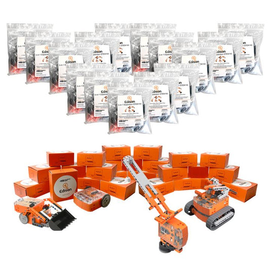 Edison Educational Robot Kit – Set of 30 Edison Robots with 15 Edison Expansion Construction Kits - STEAM Education - Robotics and Coding - ARVRedtech.com | AR & VR Education Technology