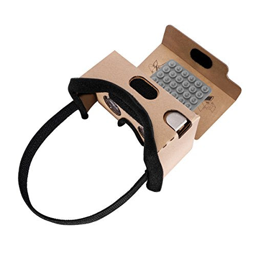 Google Cardboard,Topmaxions 3D VR Virtual Reality DIY VR Headset for 3D Movies and Games Compatible with Android & Apple Up to 6 Inch Easy Setup Machine - ARVRedtech.com | AR & VR Education Technology