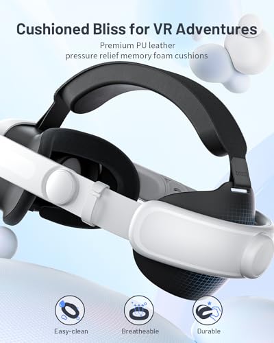 Zybervr Head Strap for Meta Quest 3, Comfort Elite Strap for Oculus Quest 3 Accessories, Adjustable Lightweight VR Headset Strap Replacement - ARVRedtech.com | AR & VR Education Technology