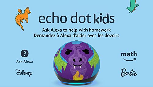 Echo Dot (5th Gen, 2022 release) Kids | Designed for kids, with parental controls | Dragon - ARVRedtech.com | AR & VR Education Technology
