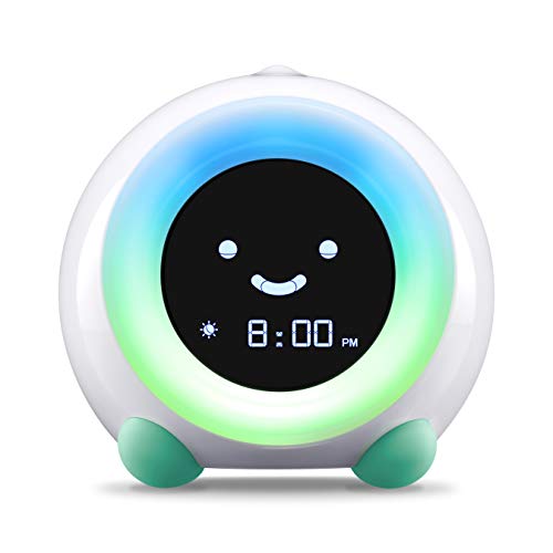 LittleHippo Mella: All-in-One Kids Trainer, Alarm Clock, Night Light & Sleep Sounds Machine. Encourage Sleep Training with Toddler Alarm Clock, Timer Night Light, Cute Kids Room Decor - Tropical Teal - ARVRedtech.com | AR & VR Education Technology