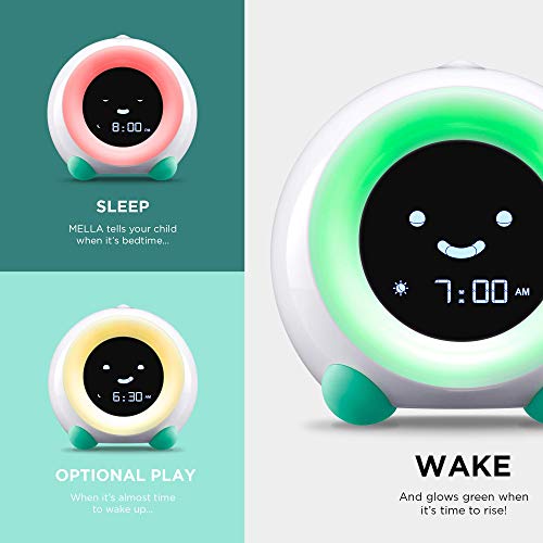LittleHippo Mella: All-in-One Kids Trainer, Alarm Clock, Night Light & Sleep Sounds Machine. Encourage Sleep Training with Toddler Alarm Clock, Timer Night Light, Cute Kids Room Decor - Tropical Teal - ARVRedtech.com | AR & VR Education Technology