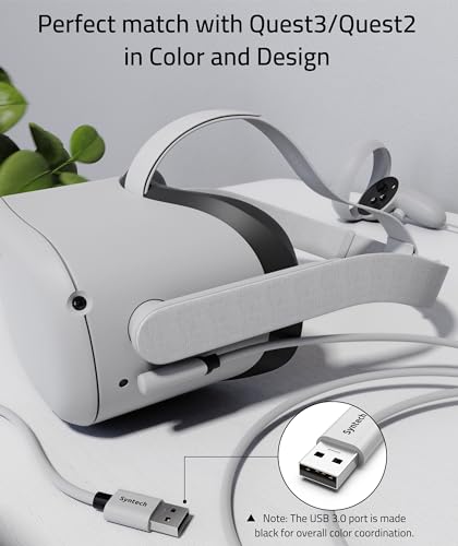 Syntech Link Cable 16 FT Compatible with Meta/Oculus Quest 3, Quest2/Pro/Pico4 Accessories and PC/Steam VR, High Speed PC Data Transfer, USB 3.0 to USB C Cable for VR Headset - ARVRedtech.com | AR & VR Education Technology