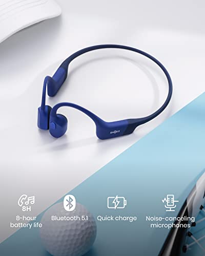 SHOKZ OpenRun Mini (AfterShokz Aeropex Mini) -Bone Conduction Open-Ear Bluetooth Sport Headphones - Waterproof Wireless Earphones for Workouts and Running - Built-in Mic, with Headband - ARVRedtech.com | AR & VR Education Technology