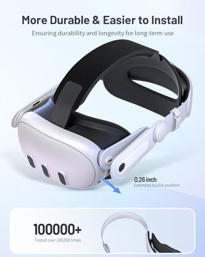 Zybervr Head Strap for Meta Quest 3, Comfort Elite Strap for Oculus Quest 3 Accessories, Adjustable Lightweight VR Headset Strap Replacement - ARVRedtech.com | AR & VR Education Technology