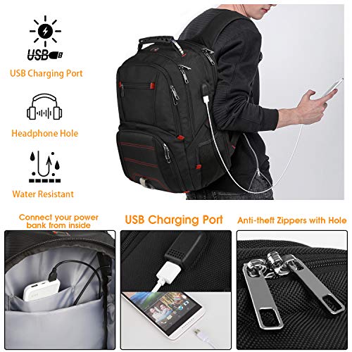 LTINVECK Travel Laptop Backpack, 50L Extra Large Backpack for Men with USB Charging Port, TSA Friendly Durable Big Computer bag Tech Backpack RFID Heavy Duty Business Backbag Fit 17 Inch Laptops - ARVRedtech.com | AR & VR Education Technology
