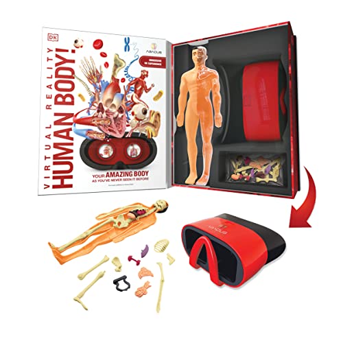 Abacus Brands Virtual Reality Human Body - Illustrated Interactive VR Book and STEM Learning Activity Set - ARVRedtech.com | AR & VR Education Technology
