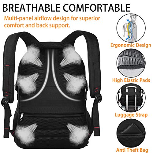 LTINVECK Travel Laptop Backpack, 50L Extra Large Backpack for Men with USB Charging Port, TSA Friendly Durable Big Computer bag Tech Backpack RFID Heavy Duty Business Backbag Fit 17 Inch Laptops - ARVRedtech.com | AR & VR Education Technology