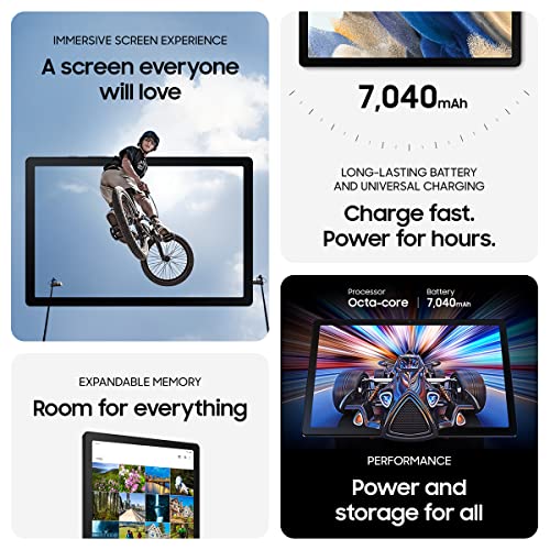 SAMSUNG Galaxy Tab A8 10.5” 32GB Android Tablet, LCD Screen, Kids Content, Smart Switch, Long Lasting Battery, US Version, 2022, Silver, Amazon Exclusive - ARVRedtech.com | AR & VR Education Technology