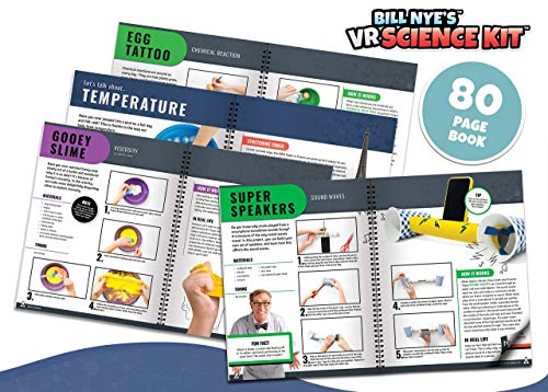 Abacus Brands Bill Nye's VR Science Kit - Virtual Reality Kids Science Kit, Book and Interactive STEM Learning Activity Set (Full Version - Includes Goggles) - ARVRedtech.com | AR & VR Education Technology