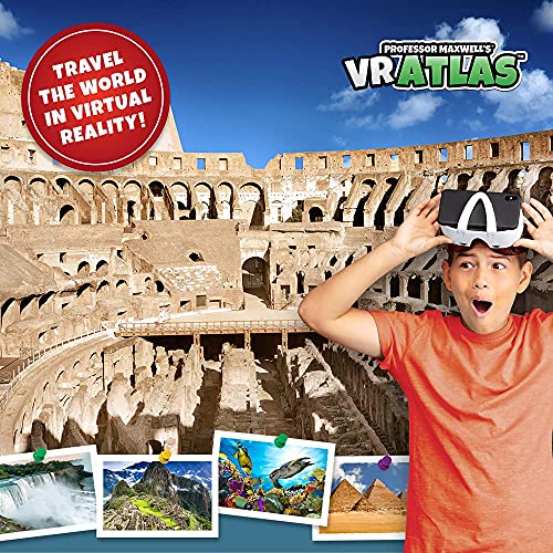 Professor Maxwell's VR Atlas - Virtual Reality Kids Science Kit, Book and Interactive Geography STEM Learning Activity Set (Full Version - Includes Goggles) - ARVRedtech.com | AR & VR Education Technology