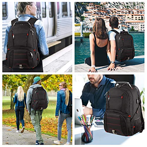 LTINVECK Travel Laptop Backpack, 50L Extra Large Backpack for Men with USB Charging Port, TSA Friendly Durable Big Computer bag Tech Backpack RFID Heavy Duty Business Backbag Fit 17 Inch Laptops - ARVRedtech.com | AR & VR Education Technology