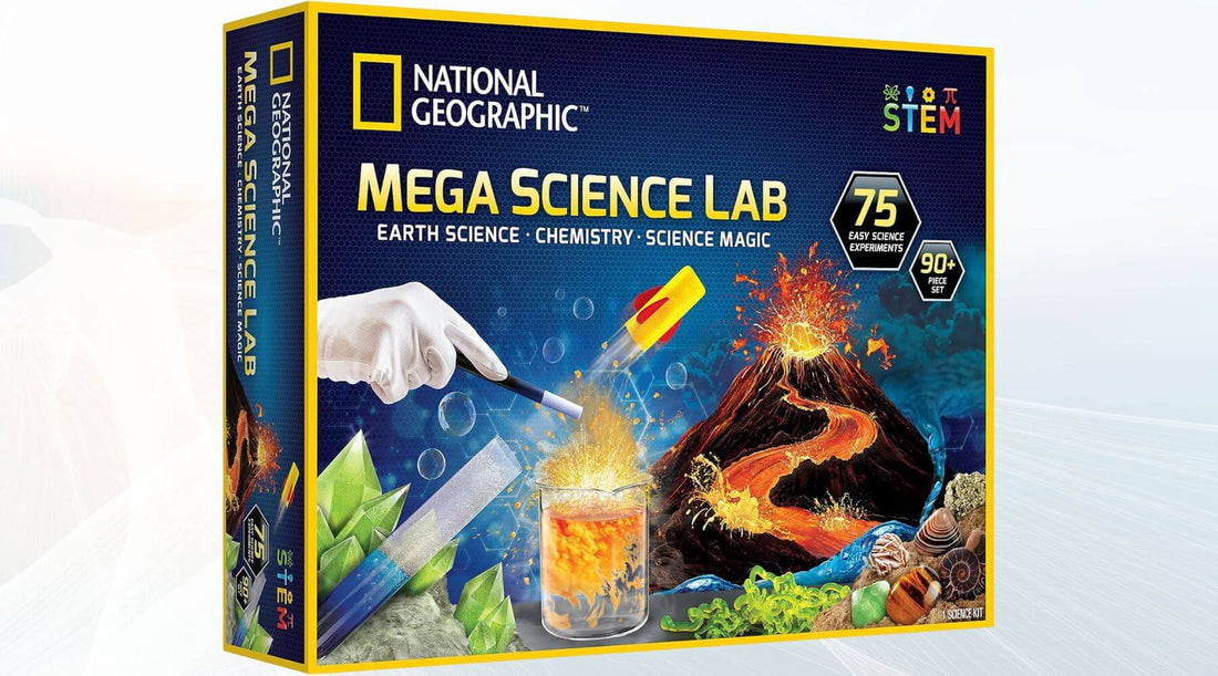 NATIONAL GEOGRAPHIC Mega Science Lab: Science Kit for Kids with 75 Easy Experiments