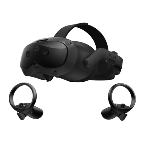 HTC Vive Focus Vision Bundle pre-Order Includes DisplayPort Compatible Wired Streaming Kit and Game Pack — Mixed Reality and PC VR Headset + Controllers