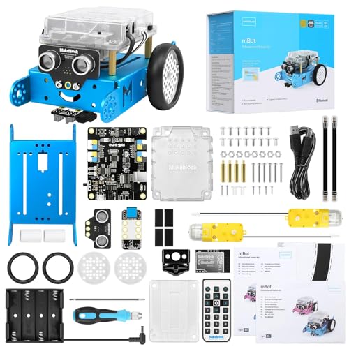 Makeblock mBot Robot Kit, Robotics for Kids Ages 8-12 Learn to Code with Scratch & Arduino, STEM Toys Coding Robot for Kids Boys and Girls Age 8+