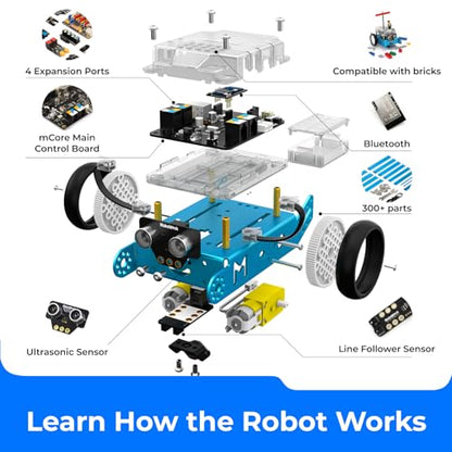 Makeblock mBot Robot Kit, Robotics for Kids Ages 8-12 Learn to Code with Scratch & Arduino, STEM Toys Coding Robot for Kids Boys and Girls Age 8+ - ARVRedtech.com | AR & VR Education Technology