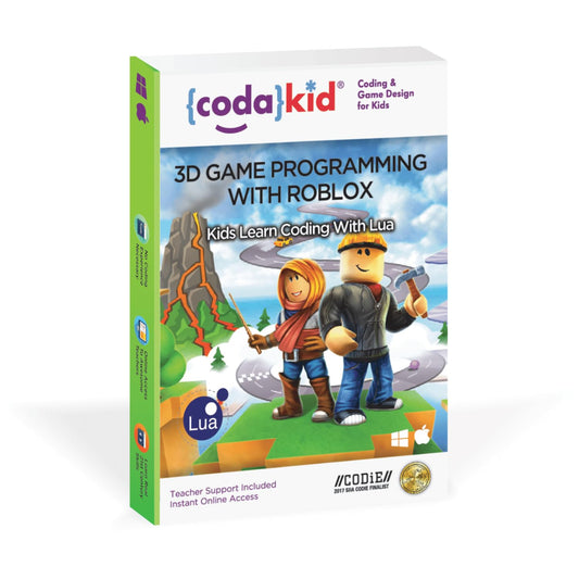 CodaKid Roblox Coding, Award-Winning, Coding for Kids, Ages 9+ with Online Mentoring Assistance, Learn Computer Programming and Code Fun Games with Lua and Video Game Programming Software (PC & Mac)