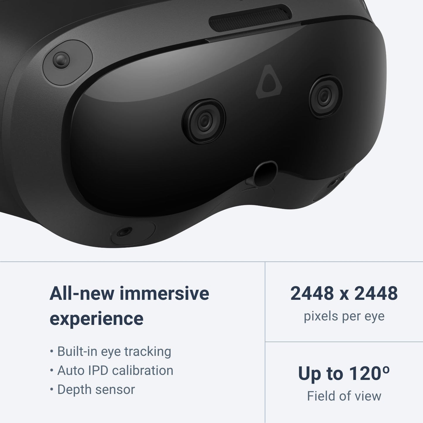 HTC Vive Focus Vision Bundle pre-Order Includes DisplayPort Compatible Wired Streaming Kit and Game Pack — Mixed Reality and PC VR Headset + Controllers