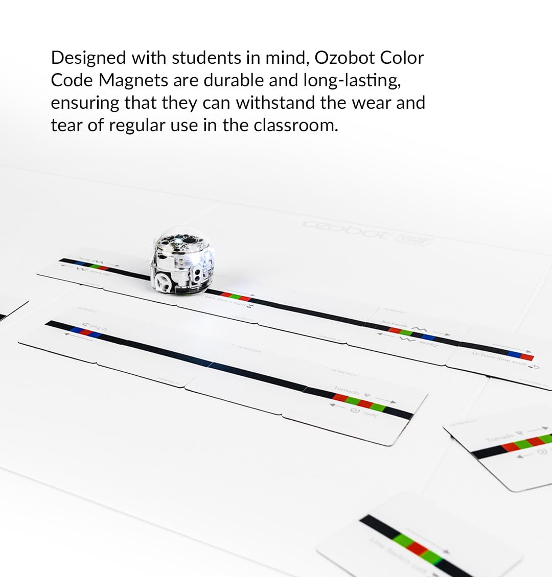 Ozobot Color Code Magnets Special Moves Kit:Interactive Coding Learning Tool for Kids Ages 3+,Enhances Logic & Problem-Solving Skills,18 Tiles, Evo & Color Codes Magnets Base Kit Required Not Included