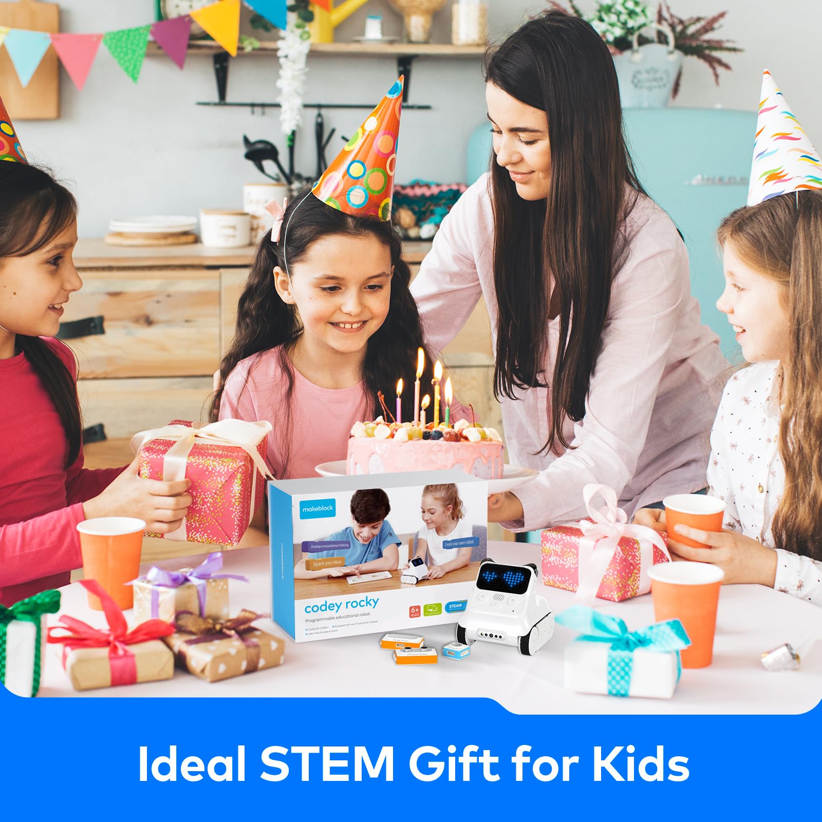 Makeblock Codey Rocky Interactive Emo Robot, Coding for Kids 8-12, STE