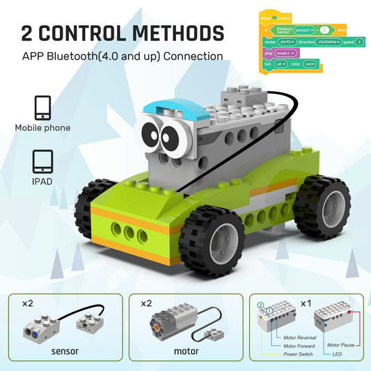Coding Robot Kit for Kids Ages 6+, 200+ in 1 APP Control Dinosaur Robot Toy, Educational Scratch Programming Robotic Kit with 47 Video Courses,Birthday for Boys Girls(600 Blocks) - ARVRedtech.com | AR & VR Education Technology