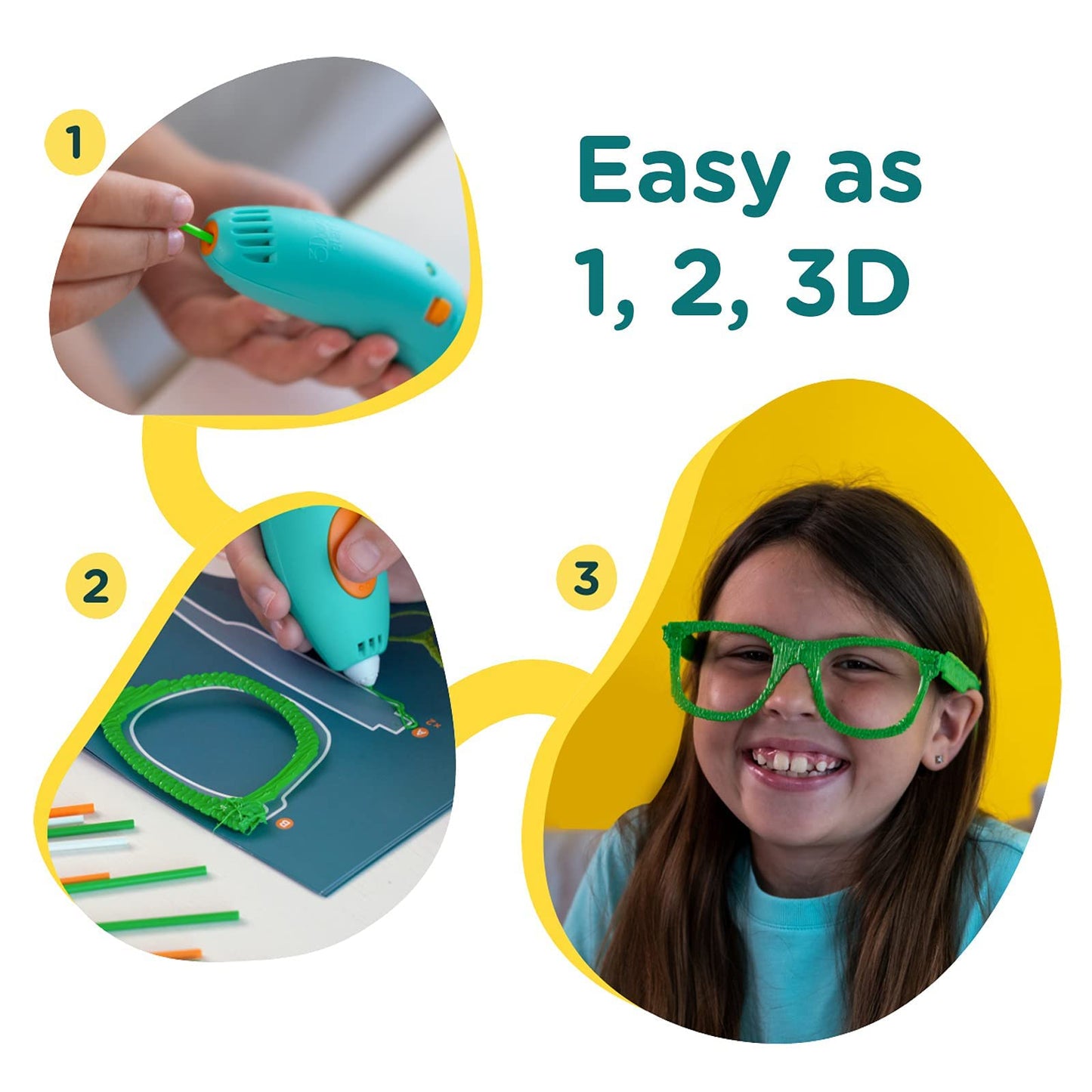 3D creations made with 3Doodler Start+