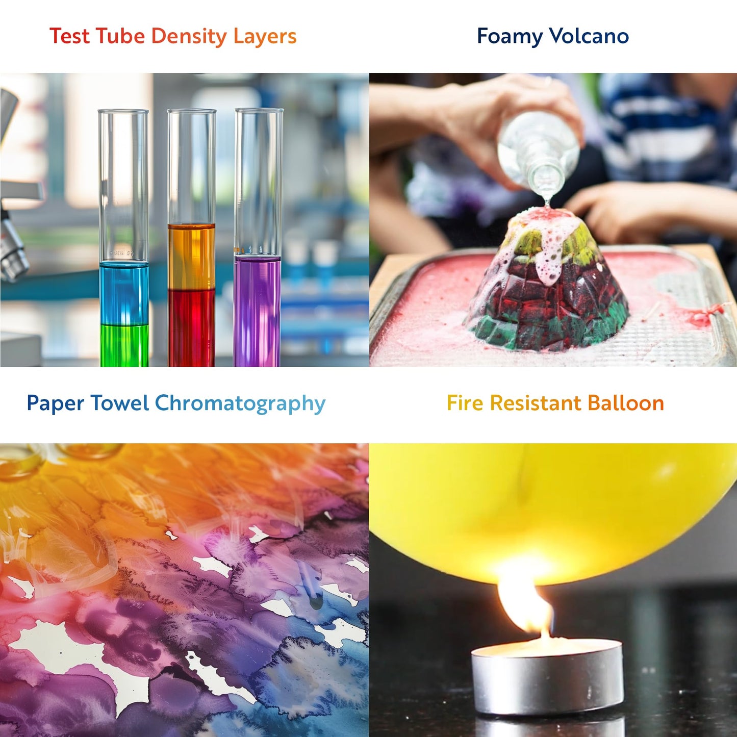 Playz 52 Extreme Kids Chemistry Experiments Set - STEM Activities & Science Kits for Kids Age 8-12 with 51+ Tools - Discovery Science Educational Toys & Gifts for Boys, Girls, Teenagers & Kids