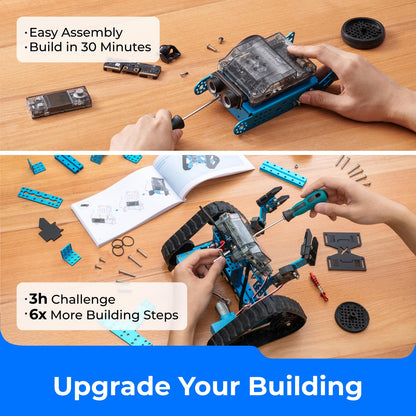 Makeblock mBot2 Rover Robotics Kit, Interactive Emo Robot for Coding Learning and Outdoor Play, Remote Control Coding Robot for Kids 8-12 and up, STEM Educational Building Toys Gifts for Kids - ARVRedtech.com | AR & VR Education Technology