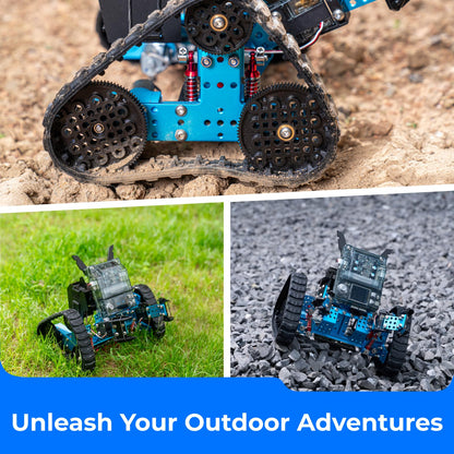 Makeblock mBot2 Rover Robotics Kit, Interactive Emo Robot for Coding Learning and Outdoor Play, Remote Control Coding Robot for Kids 8-12 and up, STEM Educational Building Toys Gifts for Kids - ARVRedtech.com | AR & VR Education Technology