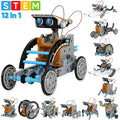 STEM Solar Robot Kit For Kids; 12-in-1 Educational STEM Science Experiment Toys; Solar Powered Building Kit DIY For 8 9 10 11 12 13 Years Old Boys & Girls Kids Toy