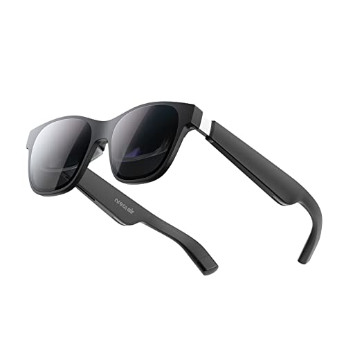 Nreal Air AR Glasses, Smart Glasses with Massive 201" Micro-OLED Virtual Theater, Augmented Reality Glasses, Watch, Stream, and Game on PC/Android/iOS–Consoles & Cloud Gaming Compatible - ARVRedtech.com | AR & VR Education Technology