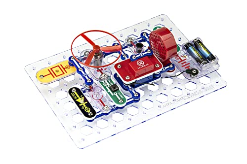 Snap Circuits Jr. SC-100 Electronics Exploration Kit, Over 100 Projects,  Full Color Project Manual, 28 Snap Circuits Parts, STEM Educational Toy for